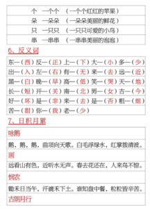 图片[2]-一年级语文上册重点必考词语积累，6页电子版-淘学习资料库