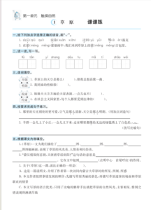 六年级上册语文1-8课课练33页，可以下载-淘学习资料库